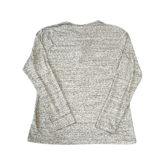 One Day Away Premium Designed Goods Cotton Blend Henley. Grey Size M #1108 - Picture 2 of 4